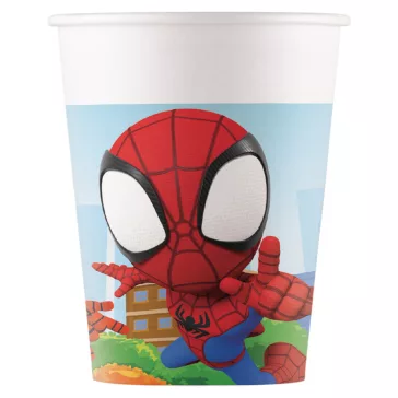 Pókember Spidey papír pohár 8 db-os 200 ml FSC