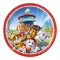 Mancs Őrjárat Rescue Heroes papírtányér 8 db-os 23 cm FSC