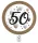 Happy Birthday 50 Milestone papírtányér 8 db-os 23 cm FSC