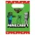 Minecraft Green papír ajándéktasak, ajándékzacskó 4 db-os