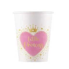 Hercegnők Little Princess papír pohár 8 db-os 200 ml FSC