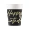 Happy Birthday Elegant papír pohár 8 db-os 200 ml FSC