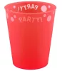 Piros Bright red micro prémium műanyag pohár 250 ml