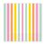 Színes Pastel Stripes szalvéta 20 db-os 33x33 cm FSC