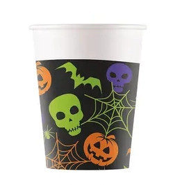 Halloween Happy papír pohár 8 db-os 200 ml FSC