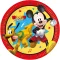 Disney Mickey Jump Into Fun papírtányér 8 db-os 23 cm FSC