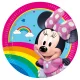 Disney Minnie Makes Me Smile papírtányér 8 db-os 23 cm FSC