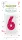 Színes Pink Pattern 6-os tortagyertya, számgyertya