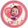 Mása és a medve Sweet Heart papírtányér 8 db-os 23 cm FSC