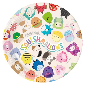 Squishmallows Jazwares papírtányér 8 db-os 23 cm FSC