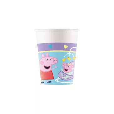 Peppa malac With Love papír pohár 8 db-os 200 ml FSC