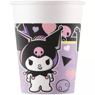 Hello Kitty Kuromi Pop Art papír pohár 8 db-os 200 ml FSC