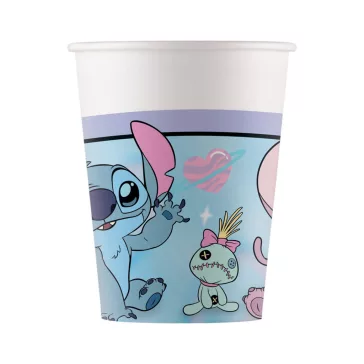   Disney Lilo és Stitch, A csillagkutya Angel Cute papír pohár 8 db-os 200 ml FSC
