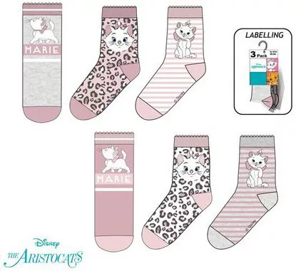 Disney Marie Fancy Grey gyerek zokni 23-34