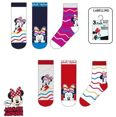 Disney Minnie Colorful Wave gyerek zokni 23-34