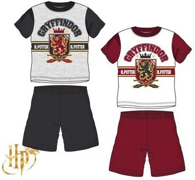 Harry Potter Gryffindor Quidditch gyerek rövid pizsama 6 - 12 év / 116 - 152 cm