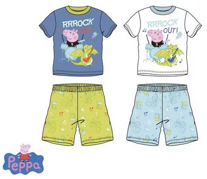 Peppa malac Rock Out gyerek rövid pizsama 3 - 6 év / 98 - 116 cm