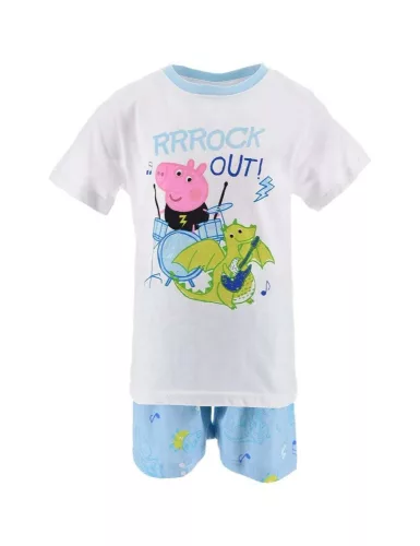 Peppa malac Rock Out gyerek rövid pizsama 3 - 6 év / 98 - 116 cm