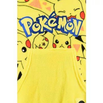   Pokémon Yellow belebújós plüss polár takaró, poncsó 10-16 év