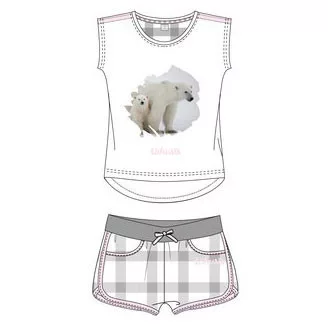 Ushuaia Jegesmedve Grey női rövid pizsama S-XXL