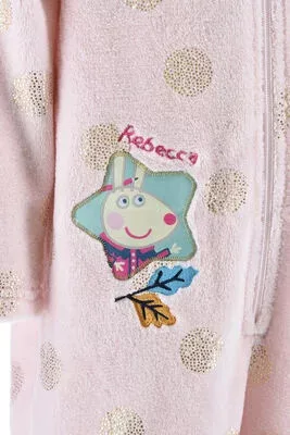 Peppa malac Pink Dots gyerek hosszú pizsama, overál 3 - 6 év / 98 - 116 cm