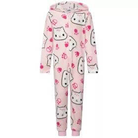   Gabi babaháza Cat Pink gyerek hosszú pizsama, overál 3 - 8 év / 98 - 128 cm