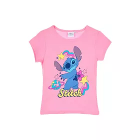   Disney Lilo és Stitch, A csillagkutya Pink gyerek rövid póló, felső 3 - 8 év / 98 - 128 cm