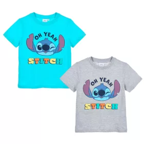   Disney Lilo és Stitch, A csillagkutya Oh Yeah gyerek rövid póló, felső 4 - 10 év / 104 - 140 cm