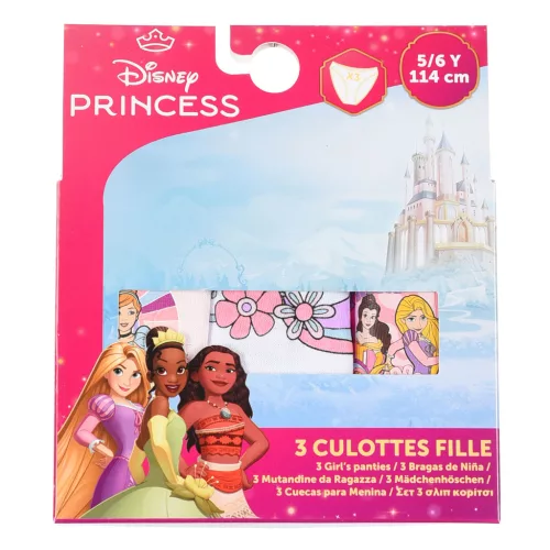 Disney Hercegnők Beauties gyerek fehérnemű, bugyi 3 darab/csomag 3 - 8 év / 98 - 128 cm