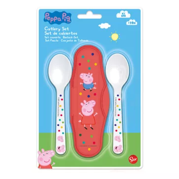 Peppa malac Kindness baba utazó evőeszköz készlet