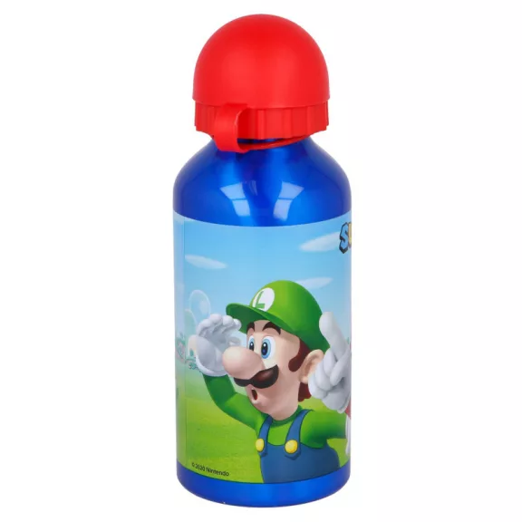 Super Mario Mushroom Kingdom alumínium kulacs ivókupakkal 400 ml