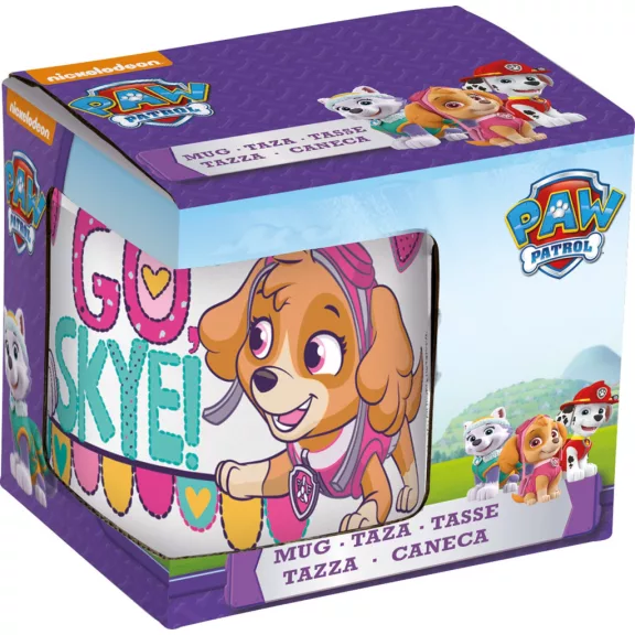 Mancs Őrjárat Go Skye porcelán bögre 235 ml (8 oz) Díszdobozban