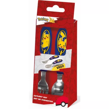   Pokémon Lightning fém ergo evőeszköz készlet - 2 darabos