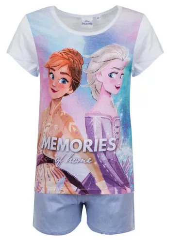 Disney Jégvarázs Memories gyerek rövid pizsama 4 - 8 év / 104 - 128 cm