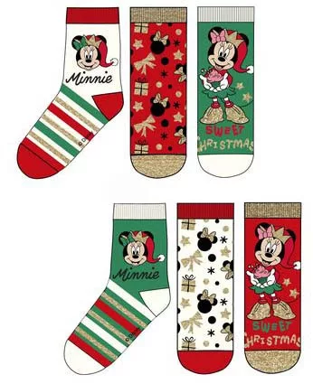 Disney Mickey and Minnie Gift Karácsonyi gyerek zokni 23-34