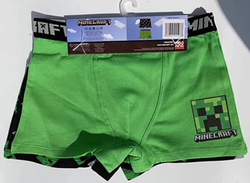 Minecraft Green gyerek boxeralsó 2 darab/csomag 6 - 12 év / 116 - 152 cm