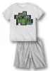 Minecraft Tunnel Trouble gyerek rövid pizsama 6 - 12 év / 116 - 152 cm