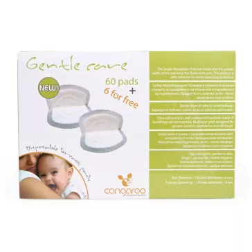   Cangaroo Gentle care eldobható melltartó betét 60+6 db fehér
