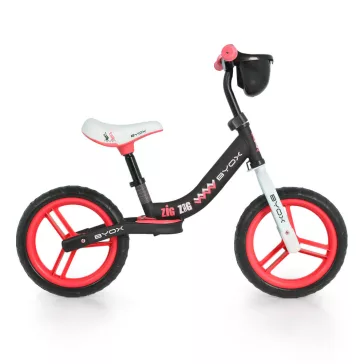 BYOX Zig zag futóbicikli piros