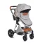 MONI Alma 0-15 kg babakocsi sport/mózes SZÜRKE