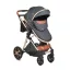 MONI Alma 0-15 kg babakocsi sport/mózes FEKETE