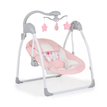   JESSICA elektromos hinta klasszikus, előre, hátra hintáztató PINK