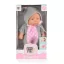 Moni Toys Baba 20 cm 6129 szürke/pink