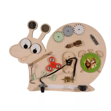 Moni Toys Montessori matatófal snail