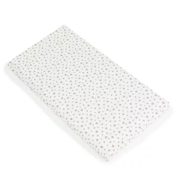   CLASSICO szivacsmatrac 9cm 120x60cm textil huzat FEHÉR csillagos