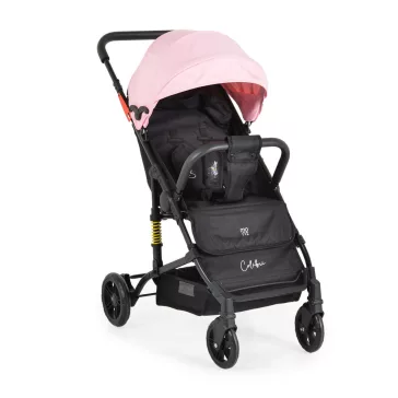 MONI Colibri babakocsi lapra elöl szimpla kerék pink