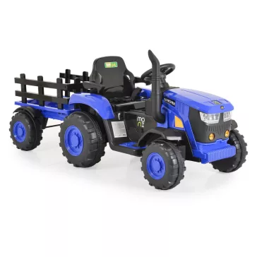 MONI BO Rancher elektromos traktor utánfutóval kék