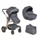 Polly 2 in1 babakocsi SZETT:sport+mózes+kistáska 107985 FEKETE