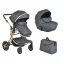 Polly 2 in1 babakocsi SZETT:sport+mózes+kistáska 107985 FEKETE