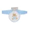 BEAR előke hosszú ujjal, macis mintával, pvc/textil HUG ME/ KÉK